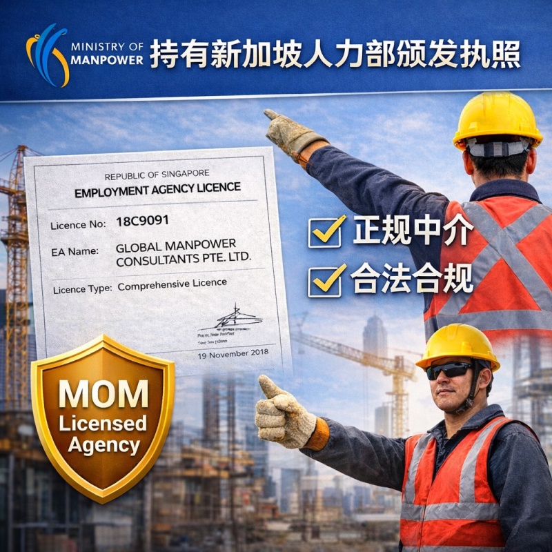 新加坡建筑工人招聘 · 申请办理 · 考试培训一站式服务