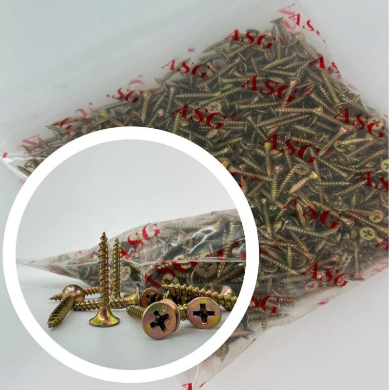 ASG Ddrywal Screw #6-1 (25mm) 1,000 pcs -螺丝钉