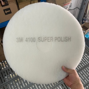 3M 4100 White Super Polish Pad 16"-M3抛光盘