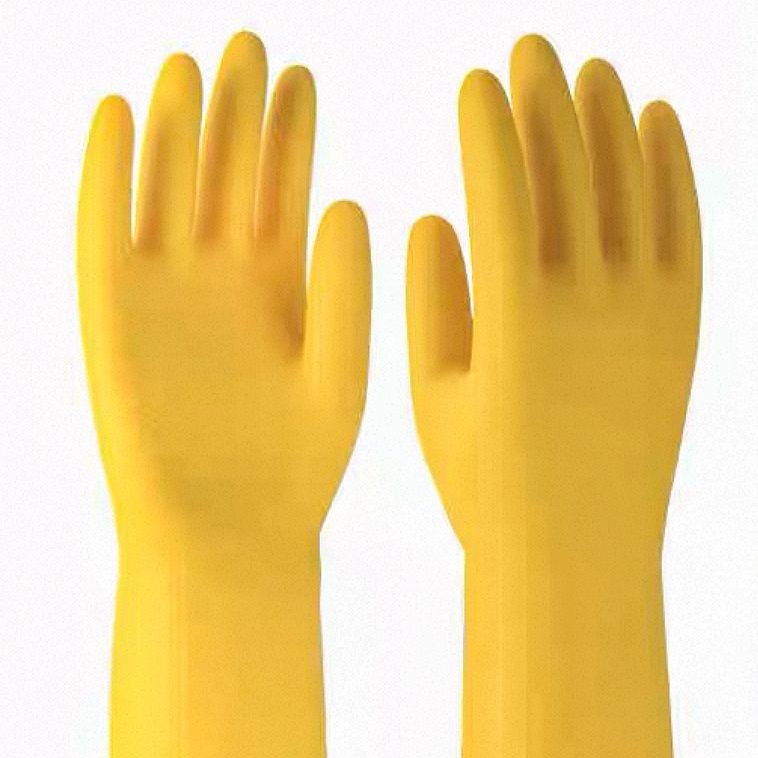 特厚黄色橡胶手套
