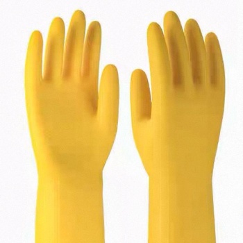 特厚黄色橡胶手套