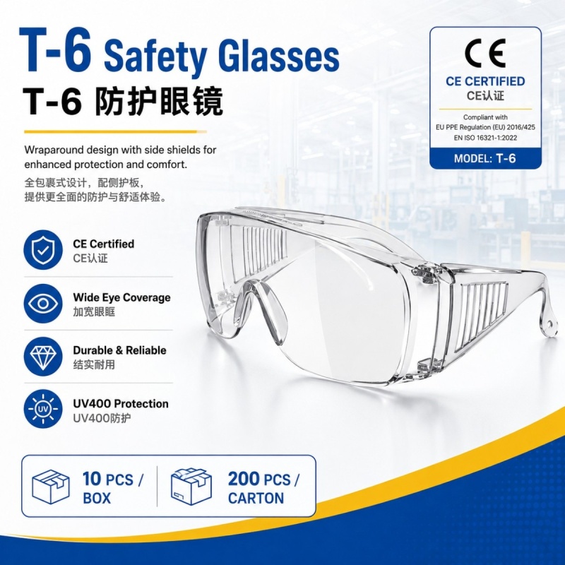 T-6 Safety Glasses｜T-6 防护眼镜